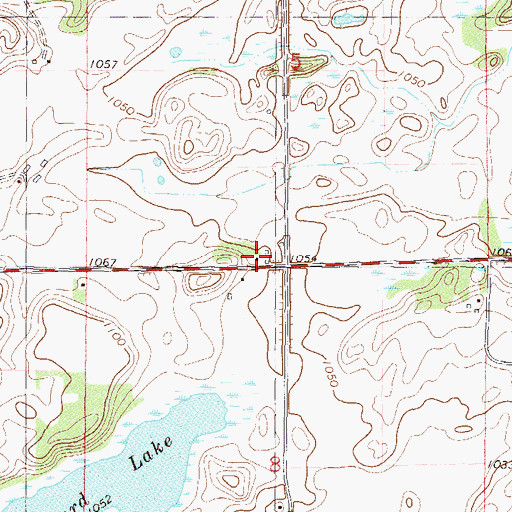 Topographic Map of Maynard Lake School, MN