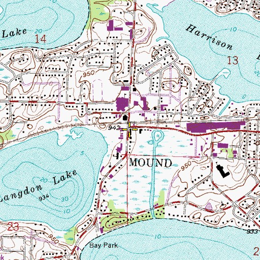 Topographic Map of Mound, MN