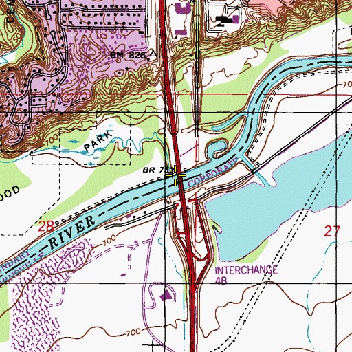 Topographic Map of Ninemile Creek, MN