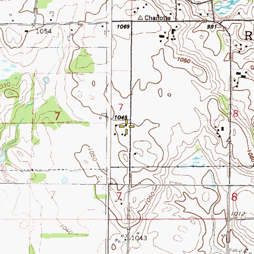 Topographic Map of North Rockford School, MN