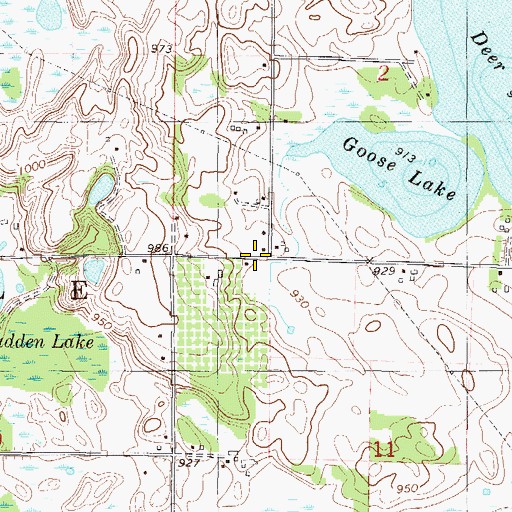 Topographic Map of Persian School, MN