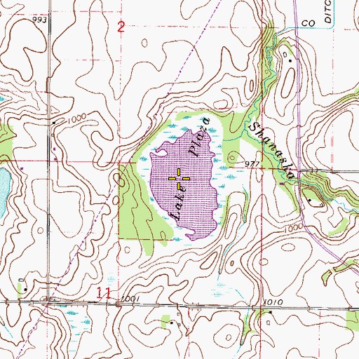 Topographic Map of Lake Plaza, MN