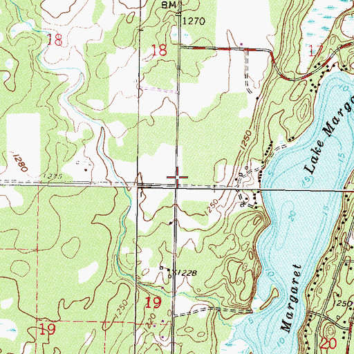Topographic Map of Portview School, MN