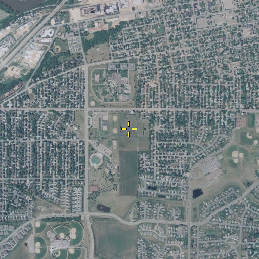 Aerial/Satellite Image of Saint Marks Cemetery, MN