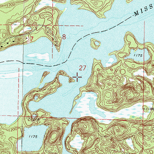 Topographic Map of Sand Creek, MN