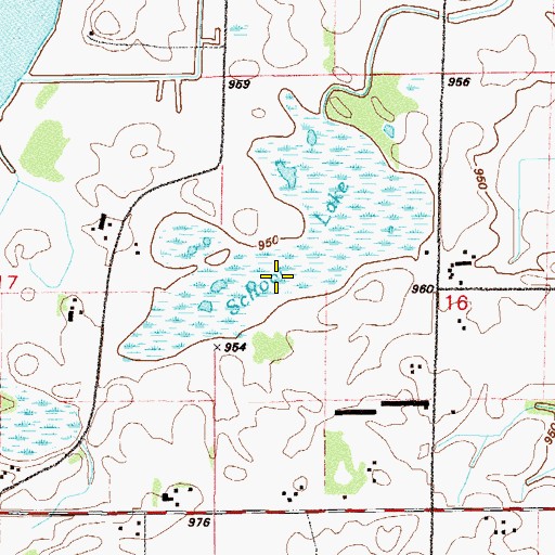 Topographic Map of School Lake, MN