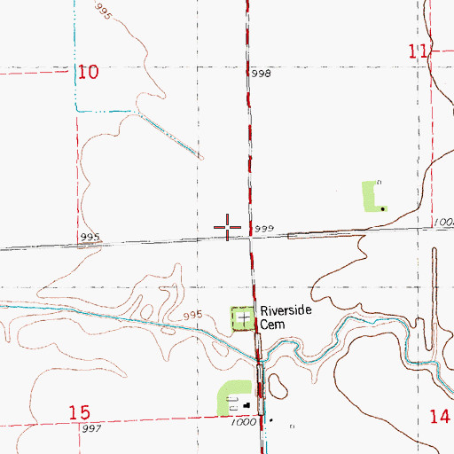 Topographic Map of School Number 10 (historical), MN