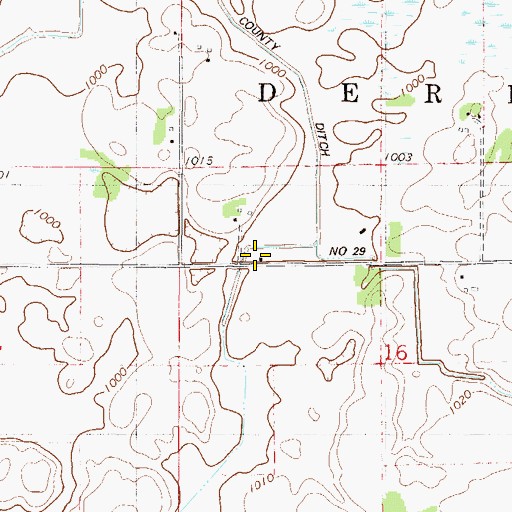 Topographic Map of School Number 107, MN