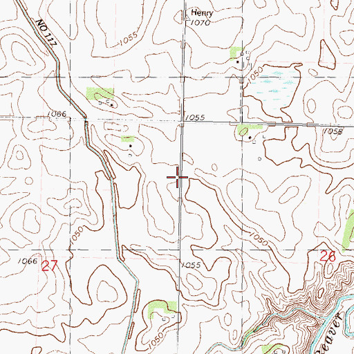 Topographic Map of School Number 12, MN