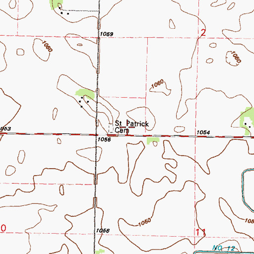 Topographic Map of School Number 13, MN