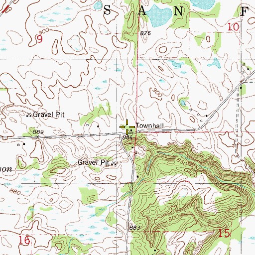 Topographic Map of School Number 22, MN