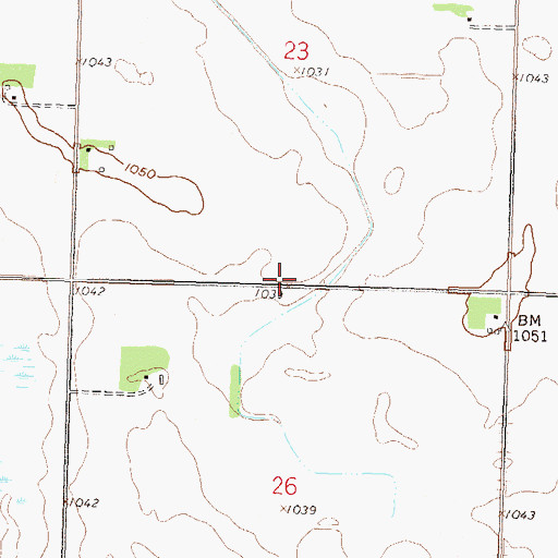 Topographic Map of School Number 302, MN