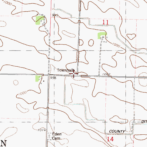 Topographic Map of School Number 35, MN