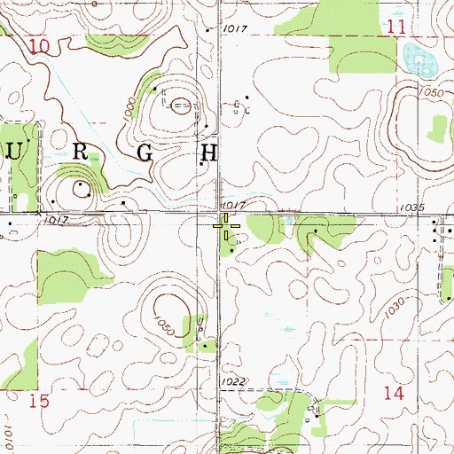 Topographic Map of School Number 62, MN