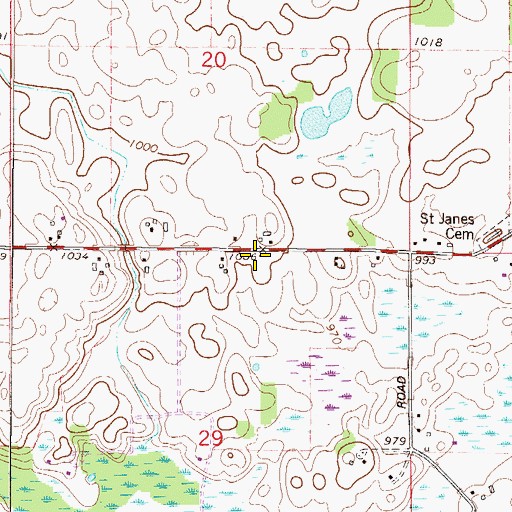 Topographic Map of School Number 64, MN