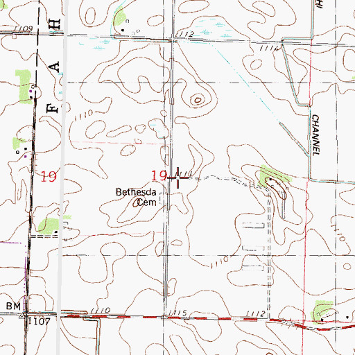 Topographic Map of School Number 68, MN