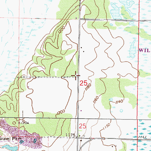 Topographic Map of School Number 7, MN