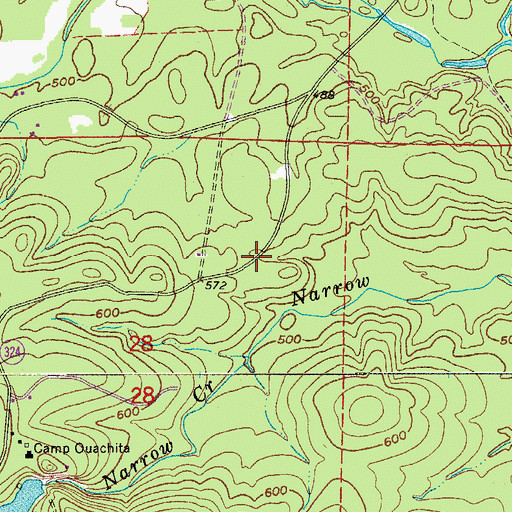 Topographic Map of Camp Pershing (historical), AR