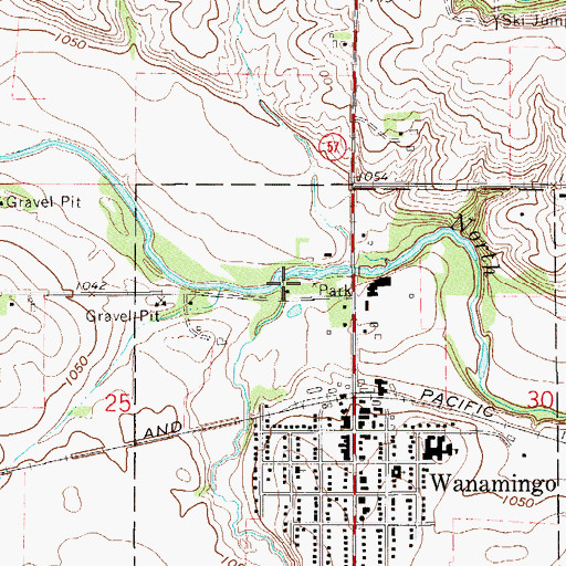 Topographic Map of Shingle Creek, MN