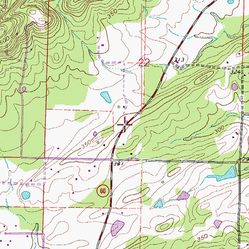 Topographic Map of Lipsmeyers Store (historical), AR