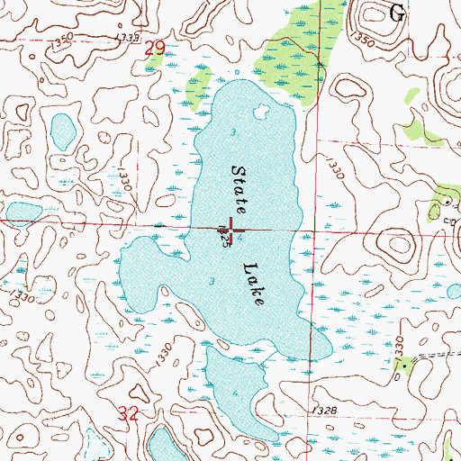 Topographic Map of State Lake, MN