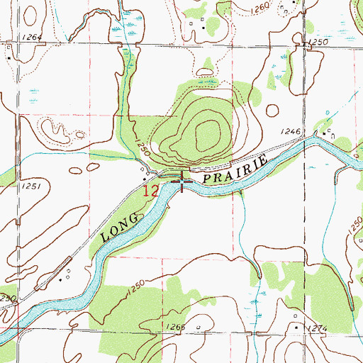 Topographic Map of Stony Brook, MN