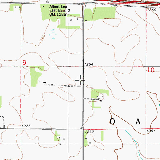 Topographic Map of Torrens School, MN