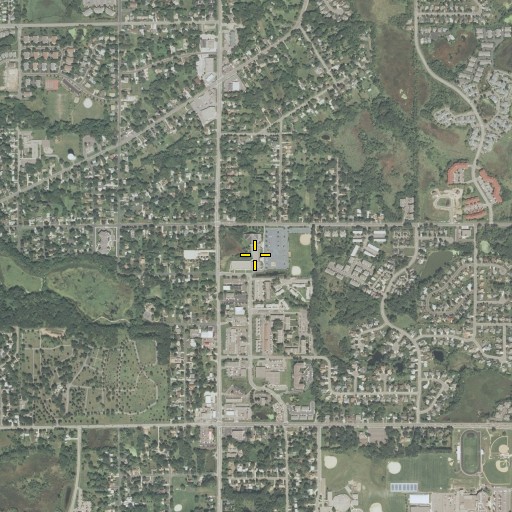 Aerial/Satellite Image of Transfiguration Catholic School, MN