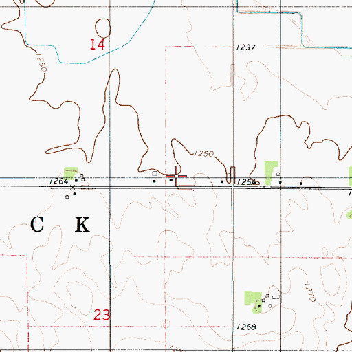 Topographic Map of Will School, MN