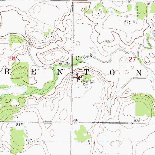 Topographic Map of Zion Lutheran School, MN