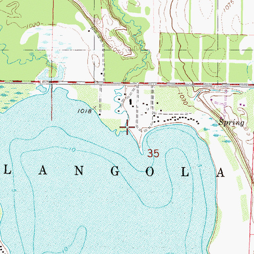 Topographic Map of Zuleger Creek, MN
