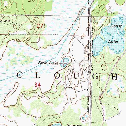 Topographic Map of Dale Lake, MN