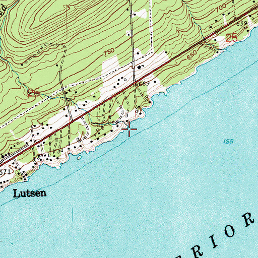 Topographic Map of Alfred Creek, MN