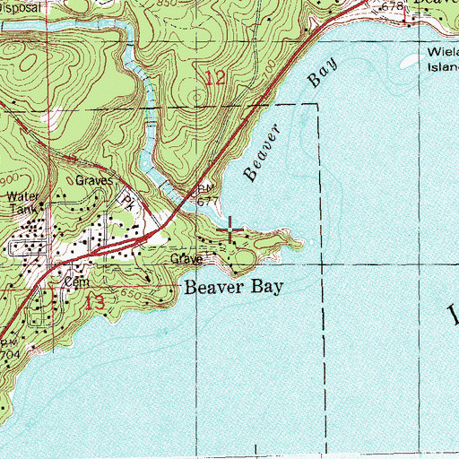 Topographic Map of Beaver River, MN