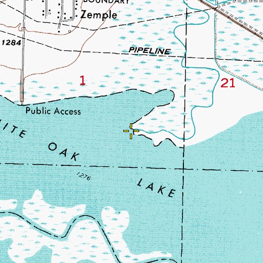 Topographic Map of Deer River, MN