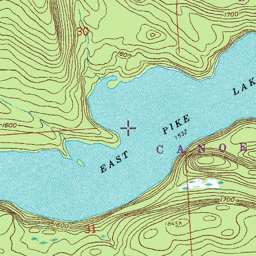 Topographic Map of East Pike Lake, MN