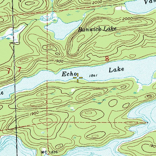 Topographic Map of Echo Lake, MN