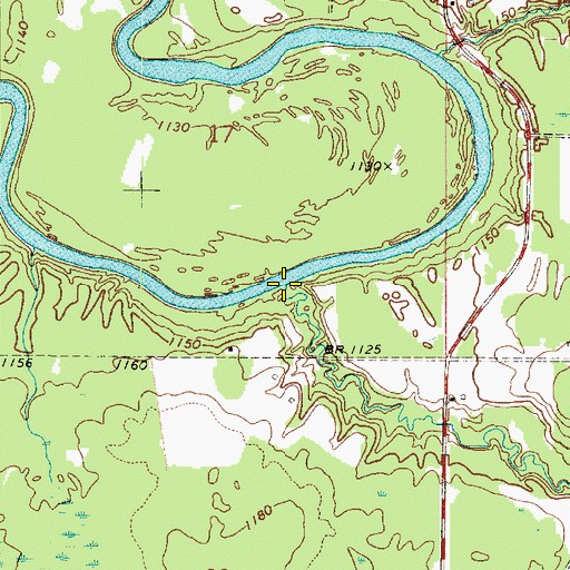 Topographic Map of Ester Brook, MN