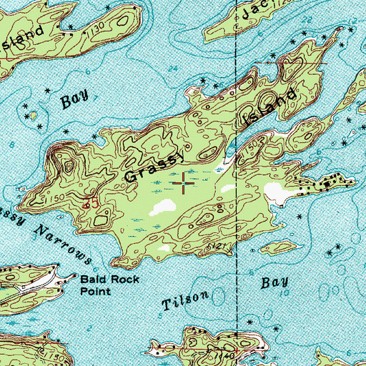 Topographic Map of Grassy Island, MN