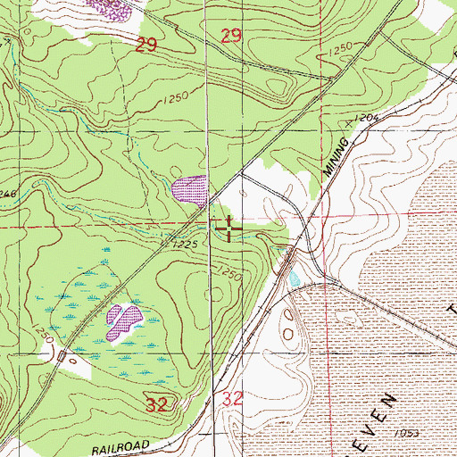Topographic Map of Little Thirtynine Creek, MN