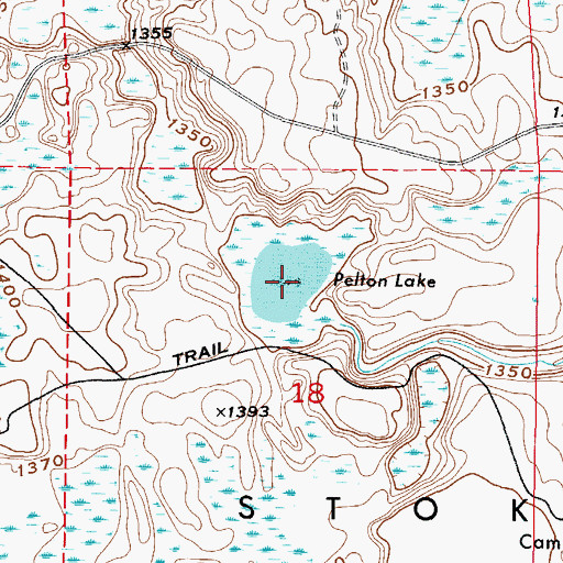 Topographic Map of Pelton Lake, MN