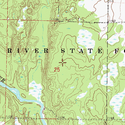 Topographic Map of Snake River State Forest, MN