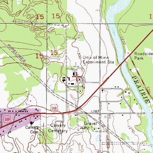 Topographic Map of University of Minnesota Experiment Station, MN