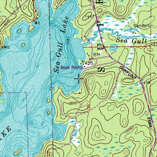 Topographic Map of Blackenburg Landing, MN