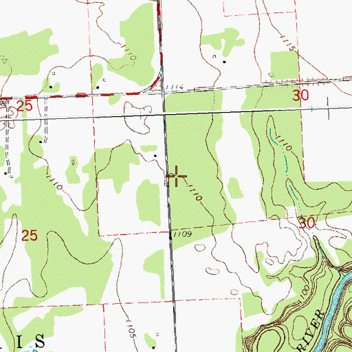 Topographic Map of Red Lake County, MN