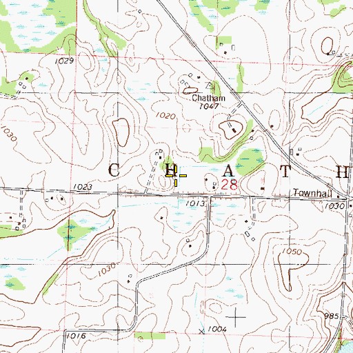 Topographic Map of Wright County, MN