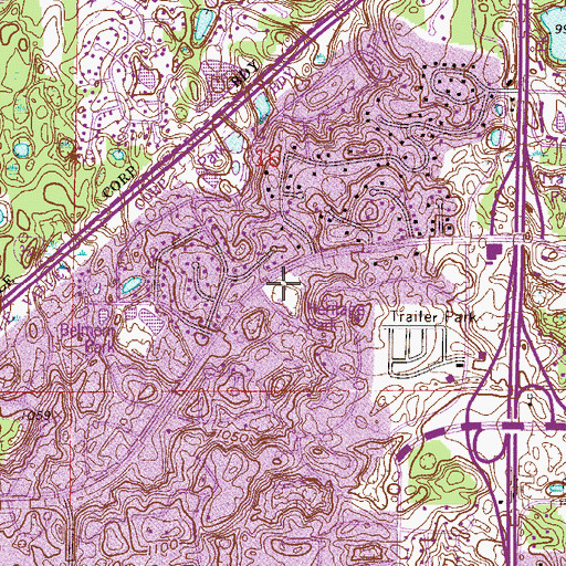 Topographic Map of Heritage Park, MN