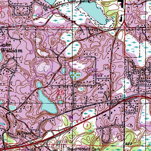Topographic Map of Lake Hopper, MN