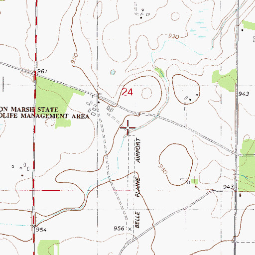 Topographic Map of A R S Sport Strip, MN