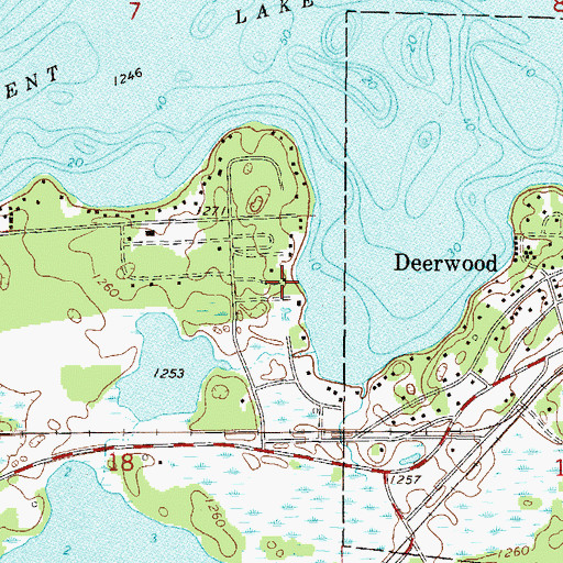 Topographic Map of Mals-Serpent Lake Seaplane Base, MN